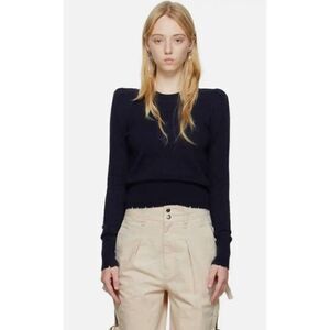 Isabel Etoile Marant Cotton & Wool Navy Sweater NWT Size 38/6